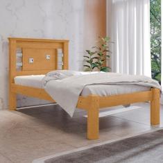 Cama Solteiro  Lages Com Colchão Naturalle Off White