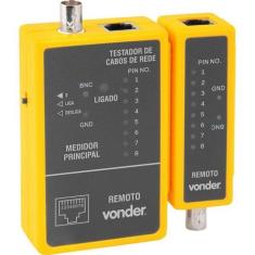 Testador de cabos de rede RJ45 e cabos coaxial VONDER
