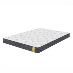 Colchão Casal De Espuma D-33 Dreemy 138x188x12cm Grafite Com Branco ApoloSpuma