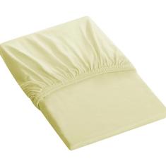 Lençol Tecebem Queen Malha C/ Elástico Liso 158mx198mx40cm Baunilha