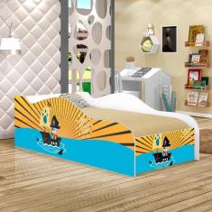 Mini Cama Fun Pirata Do Mar Infantil Com Colchão