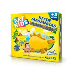 Kit Massinhas Art Kids - Acrilex Ref: 40051 - Dinossauro