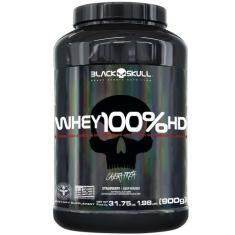 Whey Protein 100%Hd Black Skull Pote 900G - 3W Isolado Concentrado Hid