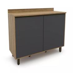 Armário para Cozinha 2 Portas Confort Batrol Móveis Cinamomo/Grafite