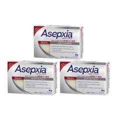 Sabonete Asepxia 80G Neutro - Kit Com 3Un
