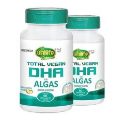 Kit 2 Dha total Vegan Unilife 60 Cápsulas