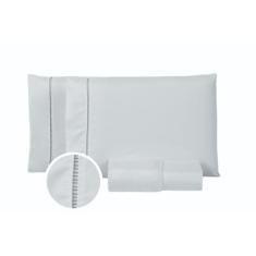 Jogo de lençol casal queen com elastico e leese 3 peças - AMORA ENXOVA