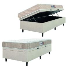 Cama Box Baú Colchão Solteiro Espuma D33 New Millenium 88x188x60cm Bra