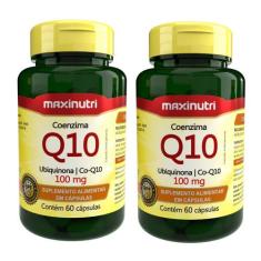 Kit 2 Coenzima Q10 100mg com 60 Capsulas Maxinutri