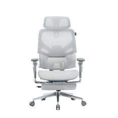 Cadeira De Escritório Presidente X-Space Aluminum Cinza