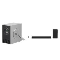 Projetor LG CineBeam Q 4K UHD Laser, Smart WebOS, Leve e Ultraportátil + + Soundbar S40T 300W RMS, 2.1 Canais, Dolby Digital - HU710PB.S40T