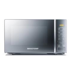 Micro-ondas Brastemp 20 Litros Cor Inox com Funções Pré-Preparo - BMS20AR