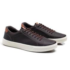 Tênis Masculino Casual Solado Reto Cadarço Moderno Clássico-Masculino