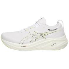 ASICS Tênis de corrida masculino Gel-Nimbus 26, Branco/bétula, 42