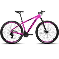 Bicicleta Aro 29 GTS Full 24 Marchas Freios a Disco - GTS Feel, Rosa, 