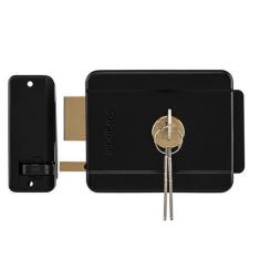 Fechadura Elétrica de Sobrepor Cilindro Fixo FX 500 Intelbras, Preto