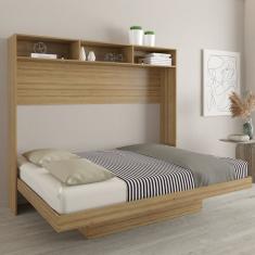 Cama Articulada Casal Horizontal Com Nichos E Prateleiras Cm8