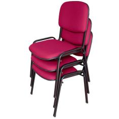 03 Cadeiras para Auditórios Linha Hotel Auditório Rosa