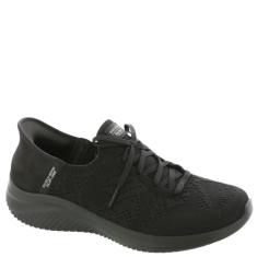Skechers Tênis feminino Martha Stewart Ultra Flex 3.0-Back on Track Hands Free Slip-ins, Preto/preto = bbk, 34