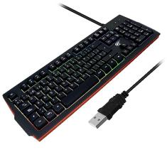 Teclado Gamer Membrana RGB Havit KB866L Usb Preto
