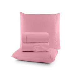 Jogo De Lençol Queen 03 Peças Micro Percal 400 Fios Macio - Cecília Ca