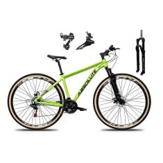 Bicicleta Aro 29 Absolute Nero 5 Alumínio 24v Câmbios Shimano Suspensão 100mm Trava Pneus C/ Faixa-Unissex