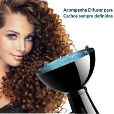Secador De Cabelos Com Difusor Profissional Leve Potência CABO DE 1,75