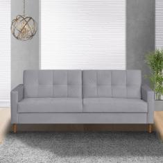 Sofá 3 Lugares 200cm Dyor Kazza Cinza