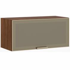 Armário Basculante Jade para Cozinha 80 cm 1 Porta com Vidro Reflecta