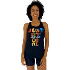 Regata Feminina Recorte Nadador MXD Conceito Just Be Cool, GG, Preto