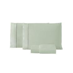 Jogo de Lençol Queen 3 Peças Ponto Palito Percal 200 Fios Roupa de Cam