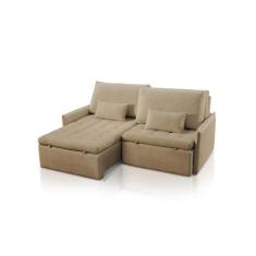 Sofá Retrátil Reclinável Duda Veludo - 1.80 Metros - Design Estofados 