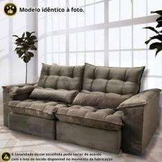 Sofá Retrátil e Reclinável Articulado com 1,90m de Largura e Abertura 