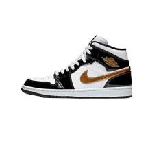 (Men's) Air Jordan 1 Mid SE 'Patent Metallic Gold' (2018) 852542-007