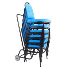 06 Cadeiras Para Hotel E Auditório Linha Hotel Azul