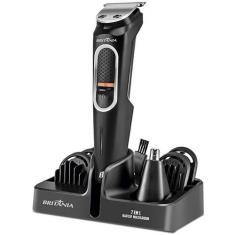 Maquina de Cortar Cabelo Sem Fio Britania BAP21P Multigroom - Preto/Pr