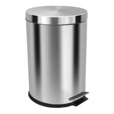 Lixeira Com Pedal Em Aço Inox 12 L Cesto Interno Removível - JSN