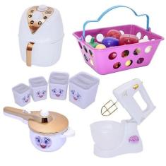 Cozinha Infantil Menina Kit Brinquedo Potinhos 20 Peças - Altimar