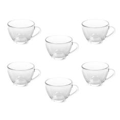 Conjunto 6 Xícaras de Chá Vidro 235ml