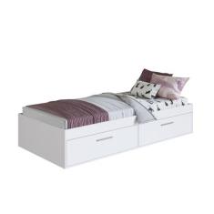 Cama Solteiro Com 2 Portas 80 Tokio Branco - Art in Móveis