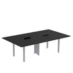 Mesa Reunião 240cm X 120cm Mrcpb2412 Preto-cinza