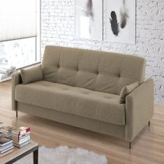 Sofá Cama Jazz 2 Lugares 195cm X 90cm X 90cm Bege