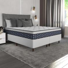 Cama Box King Molas Ensacadas Individualmente Euro 193x203 Thássia Umaflex