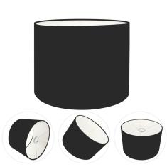 Cúpula Abajur Cilíndrica Cp-8013 Ø30x30cm Preto