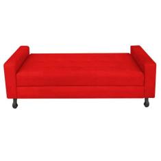 Recamier Calçadeira Sofá Bianca  1,00 cm Solteiro Baú Quarto Sala Sued