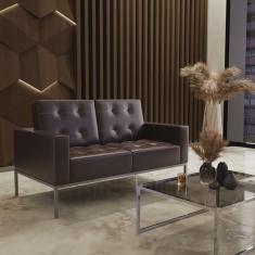 Sofá para Escritório e Recepção 3 Lugares Corino Isis