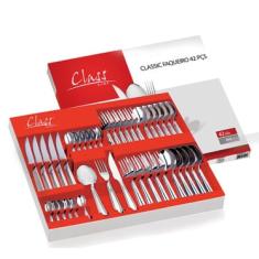 Faqueiro Linha Classic Inox 42 Pçs Faca Churrasco