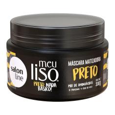 Máscara Capilar Salon Line Meu Liso Matizadora Preto 300g