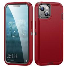 3 em 1 armadura híbrida defender caso para iphone 12 13 11 14 pro max proteção resistente capa de silicone pc áspero, t5, para iphone 13pro max