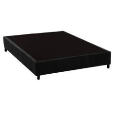 Cama Box Base Casal Universal Suede Black (138x188x20) - Costa Rica - 